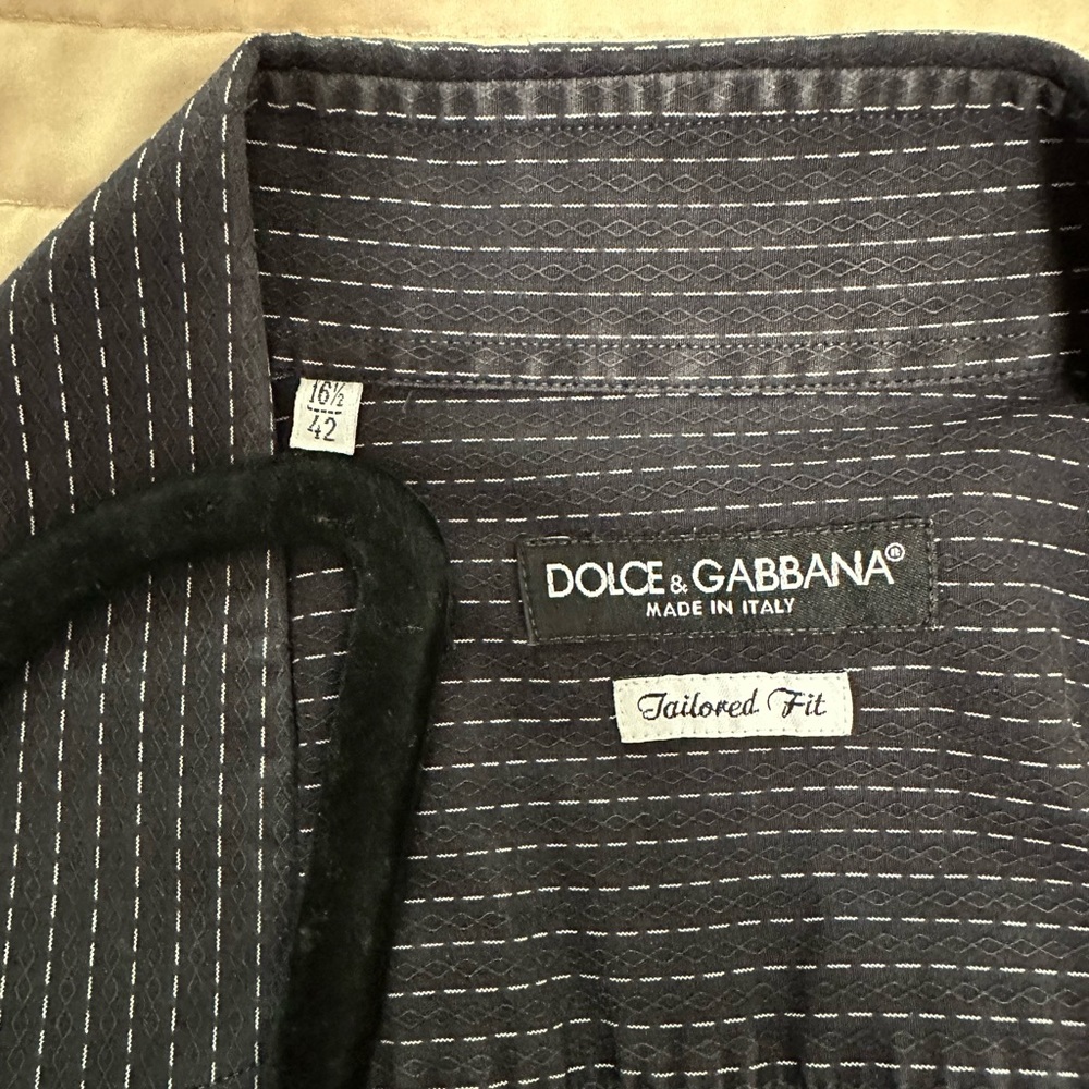 Dolce and Cabanna men’s button up, black dress shirt, large